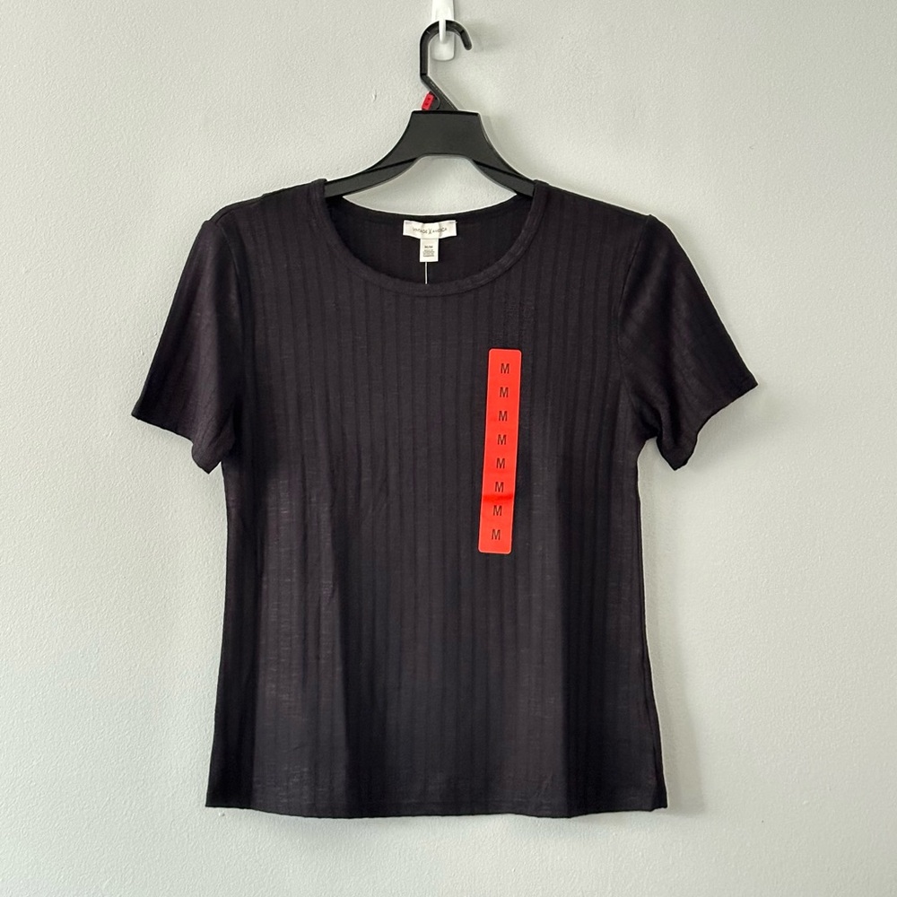 Vintage America Ladies' Slub Ribbed Tees